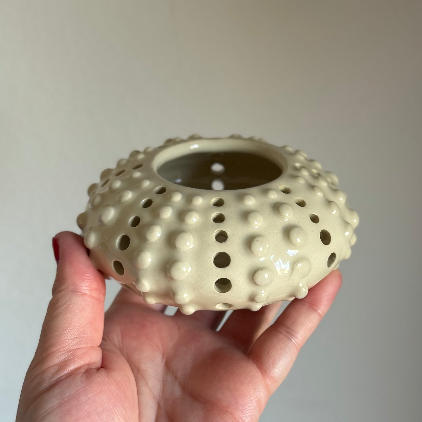 Sea Urchin Votive - Off-White