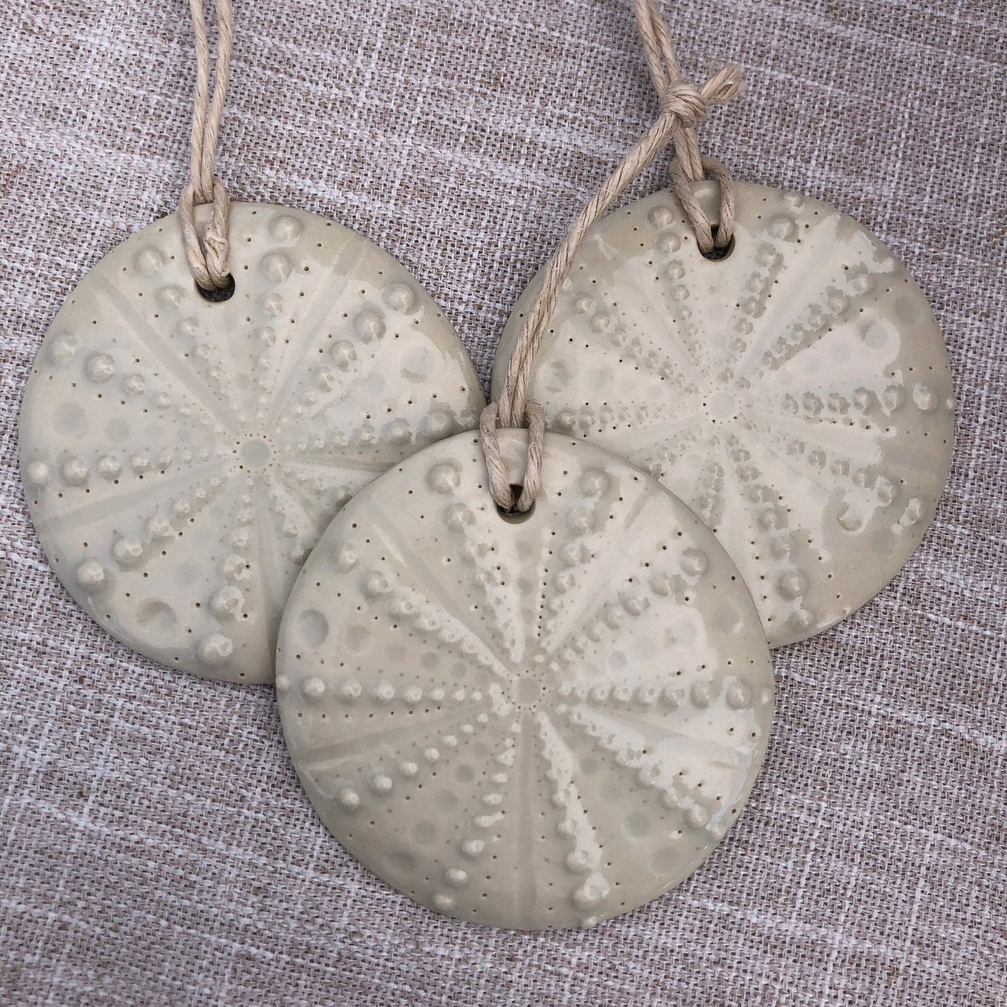 White Sea Urchin Ornament