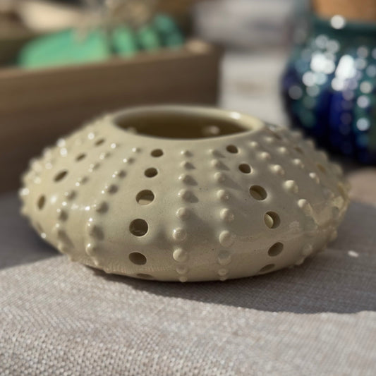 Sea Urchin Votive - Off-White