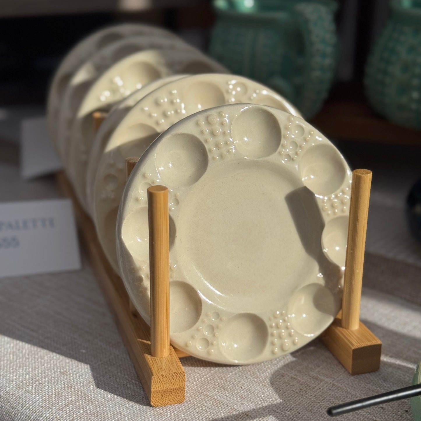 Ceramic Sea Urchin Paint Palette