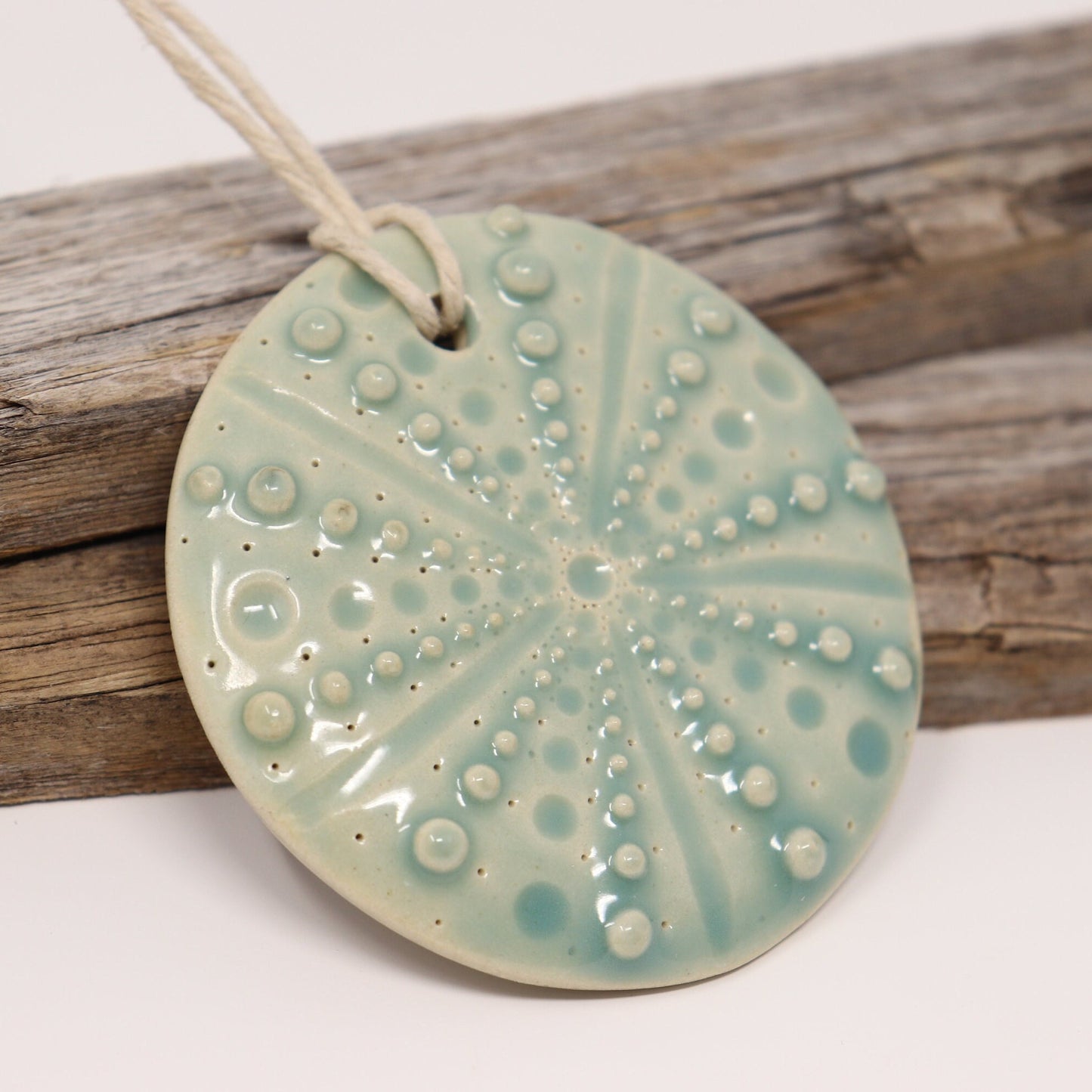 Aqua Sea Urchin Ornament