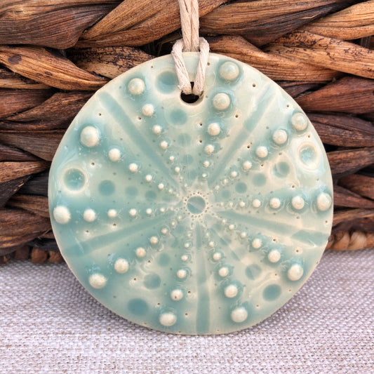 Aqua Sea Urchin Ornament