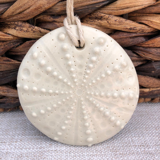 White Sea Urchin Ornament